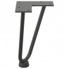 Nogi do stolika kawowego 4 szt. Antracyt 20 cm Stal lite