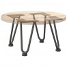 Nogi do stolika kawowego 4 szt. Antracyt 20 cm Stal lite