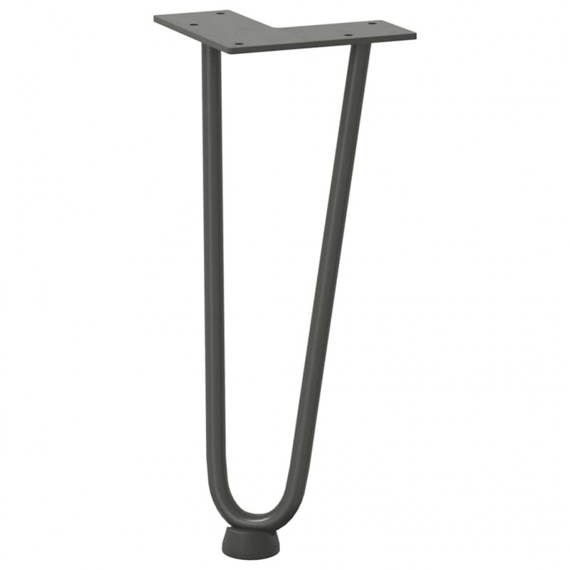 Nogi do stolika kawowego 4 szt. Antracyt 30 cm Stal lite