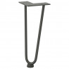 Nogi do stolika kawowego 4 szt. Antracyt 30 cm Stal lite