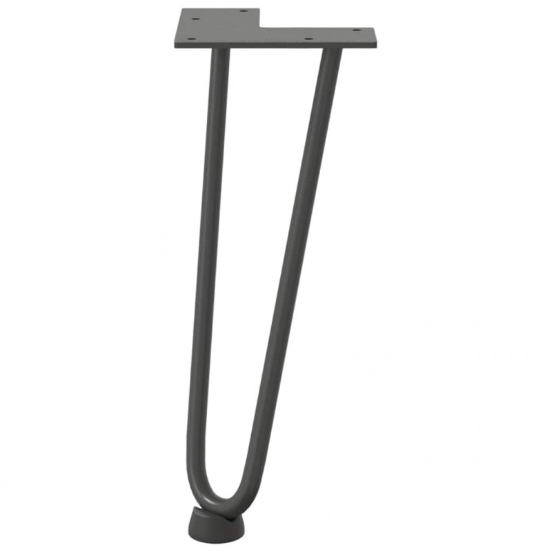 Nogi do stolika kawowego 4 szt. Antracyt 30 cm Stal lite