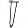 Nogi do stolika kawowego 4 szt. Antracyt 30 cm Stal lite