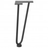 Nogi do stolika kawowego 4 szt. Antracyt 30 cm Stal lite