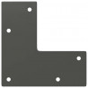 Nogi do stolika kawowego 4 szt. Antracyt 30 cm Stal lite