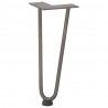 Nogi do stolika kawowego 4 szt. Naturalna stal 30 cm Solidna stal
