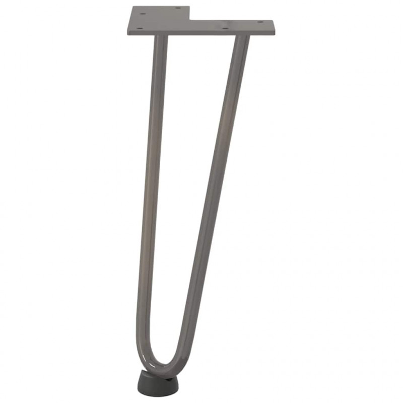 Nogi do stolika kawowego 4 szt. Naturalna stal 30 cm Solidna stal