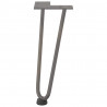 Nogi do stolika kawowego 4 szt. Naturalna stal 30 cm Solidna stal