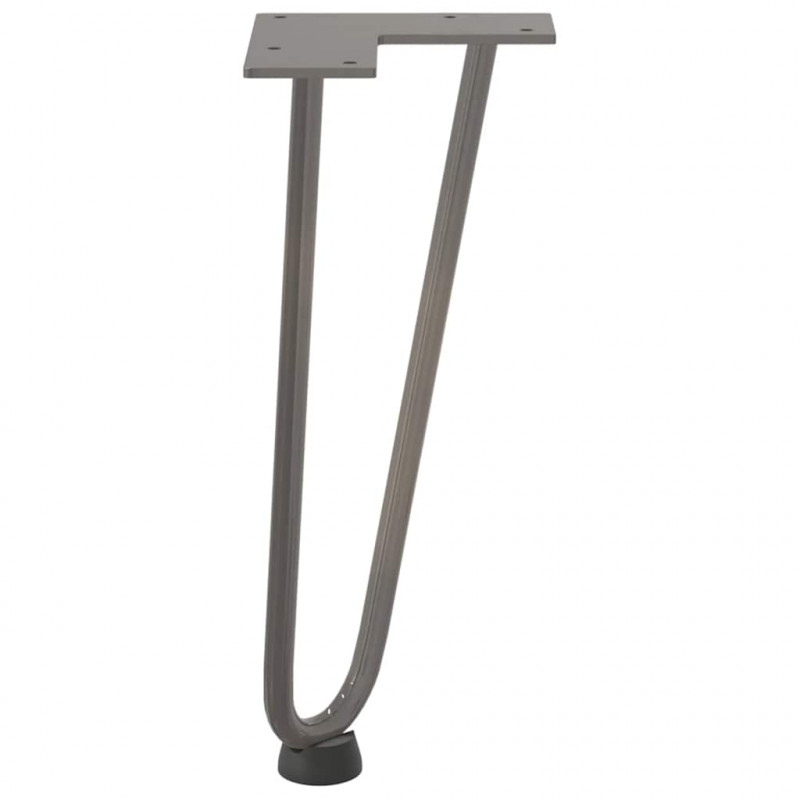 Nogi do stolika kawowego 4 szt. Naturalna stal 30 cm Solidna stal