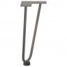 Nogi do stolika kawowego 4 szt. Naturalna stal 30 cm Solidna stal