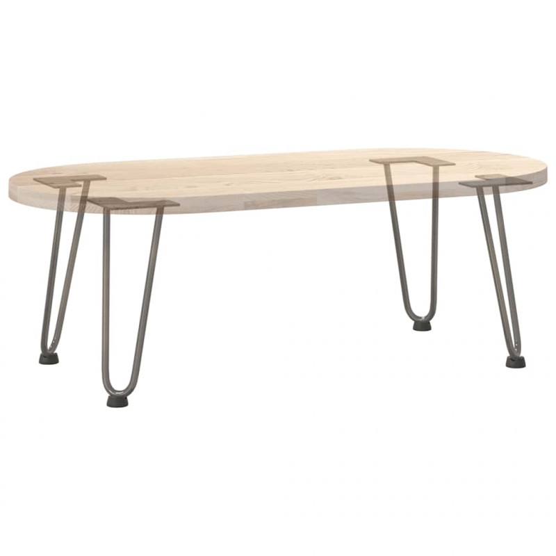Nogi do stolika kawowego 4 szt. Naturalna stal 30 cm Solidna stal