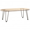 Nogi do stolika kawowego 4 szt. Naturalna stal 30 cm Solidna stal