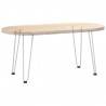 Nogi do stolika kawowego w kształcie spinki do włosów 4 szt. Białe 42 cm Stal lite