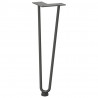Nogi do stolika kawowego 4 szt. Antracyt 42 cm Stal lite