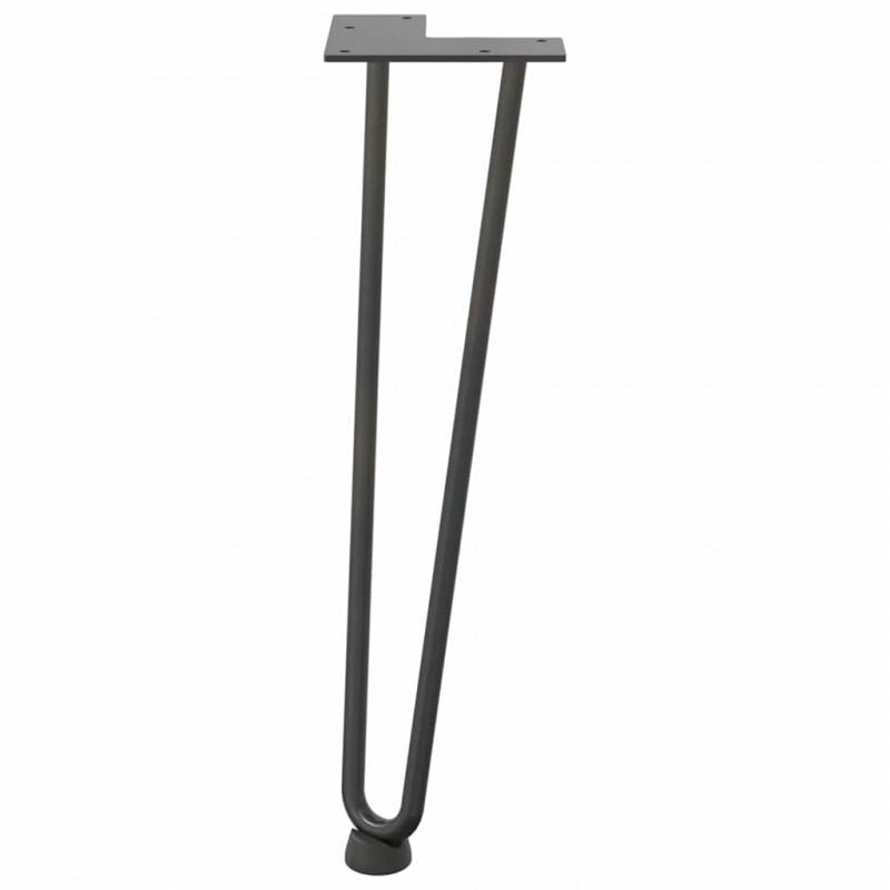 Nogi do stolika kawowego 4 szt. Antracyt 42 cm Stal lite