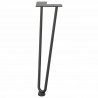 Nogi do stolika kawowego 4 szt. Antracyt 42 cm Stal lite