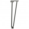 Nogi do stolika kawowego 4 szt. Antracyt 42 cm Stal lite