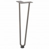 Nogi do stolika kawowego 4 szt. Naturalna stal 42 cm Solidna stal