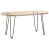 Nogi do stolika kawowego 4 szt. Naturalna stal 42 cm Solidna stal