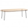 nogi wsuwkowe do stolików konsolowych do stolika konsolowego 4 szt. Czarny 72 cm Stal lite