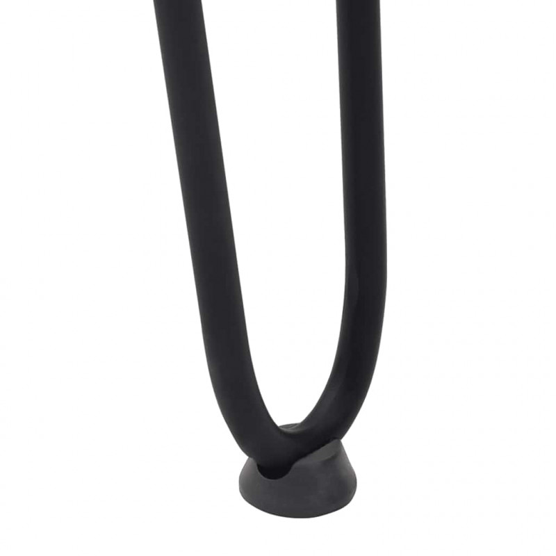 nogi wsuwkowe do stolików konsolowych do stolika konsolowego 4 szt. Czarny 72 cm Stal lite