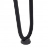 nogi wsuwkowe do stolików konsolowych do stolika konsolowego 4 szt. Czarny 72 cm Stal lite