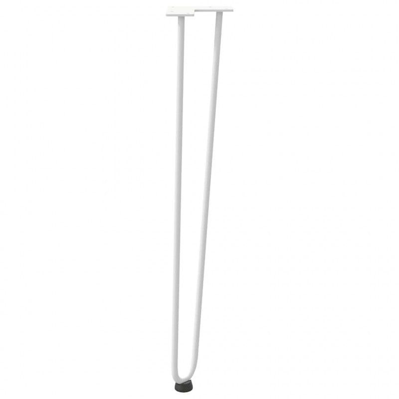 nogi wsuwkowe do stolików konsolowych do stolika konsolowego 4 szt. Biały 72 cm Stal lite