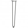 nogi wsuwkowe do stolików konsolowych do stolika konsolowego 4 szt. Antracyt 72 cm Stal lite