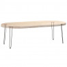 nogi wsuwkowe do stolików konsolowych do stolika konsolowego 4 szt. Antracyt 72 cm Stal lite