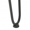 nogi wsuwkowe do stolików konsolowych do stolika konsolowego 4 szt. Antracyt 72 cm Stal lite