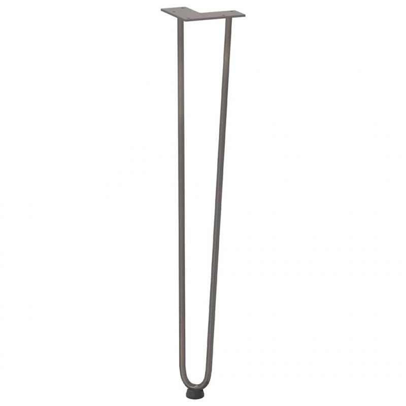 nogi do stolików konsolowych do stolika konsolowego 4 szt. Naturalna stal 72 cm Solidna stal