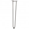 nogi do stolików konsolowych do stolika konsolowego 4 szt. Naturalna stal 72 cm Solidna stal