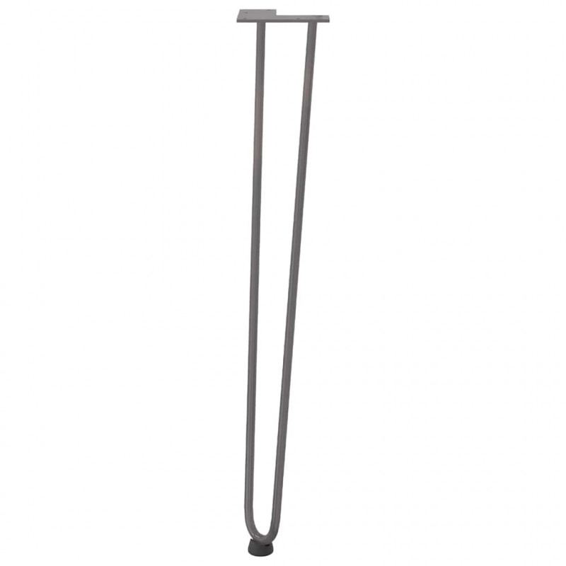 nogi do stolików konsolowych do stolika konsolowego 4 szt. Naturalna stal 72 cm Solidna stal