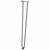 nogi do stolików konsolowych do stolika konsolowego 4 szt. Naturalna stal 72 cm Solidna stal