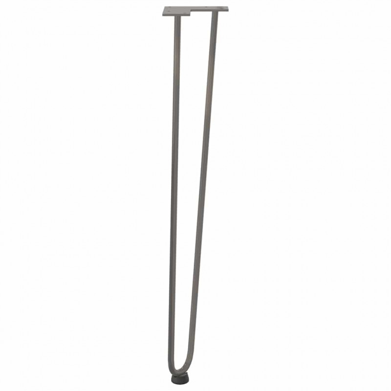 nogi do stolików konsolowych do stolika konsolowego 4 szt. Naturalna stal 72 cm Solidna stal