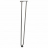 nogi do stolików konsolowych do stolika konsolowego 4 szt. Naturalna stal 72 cm Solidna stal