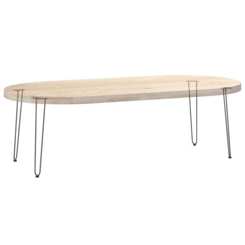 nogi do stolików konsolowych do stolika konsolowego 4 szt. Naturalna stal 72 cm Solidna stal