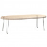 nogi do stolików konsolowych do stolika konsolowego 4 szt. Naturalna stal 72 cm Solidna stal