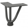 Nogi do stolika kawowego 4 szt. Antracyt 10 cm Stal lite