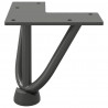 Nogi do stolika kawowego 4 szt. Antracyt 10 cm Stal lite