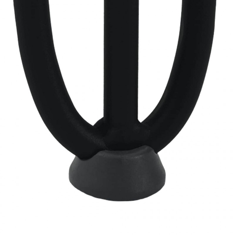 Nogi do stolika kawowego w kształcie spinki do włosów 4 szt. Czarne 20 cm Stal lite
