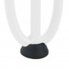 Nogi do stolika kawowego w kształcie spinki do włosów 4 szt. Białe 20 cm Stal lite