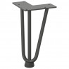 Nogi do stolika kawowego 4 szt. Antracyt 20 cm Stal lite