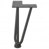 Nogi do stolika kawowego 4 szt. Antracyt 20 cm Stal lite