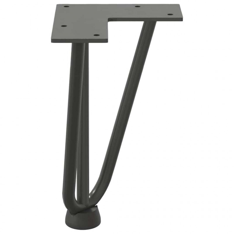 Nogi do stolika kawowego 4 szt. Antracyt 20 cm Stal lite