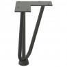 Nogi do stolika kawowego 4 szt. Antracyt 20 cm Stal lite