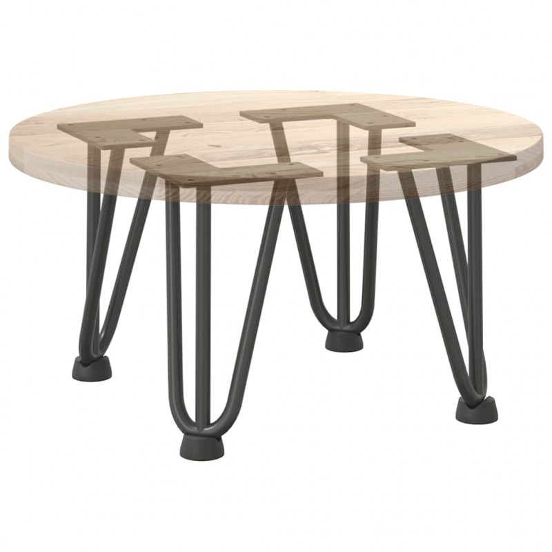Nogi do stolika kawowego 4 szt. Antracyt 20 cm Stal lite