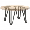 Nogi do stolika kawowego 4 szt. Antracyt 20 cm Stal lite
