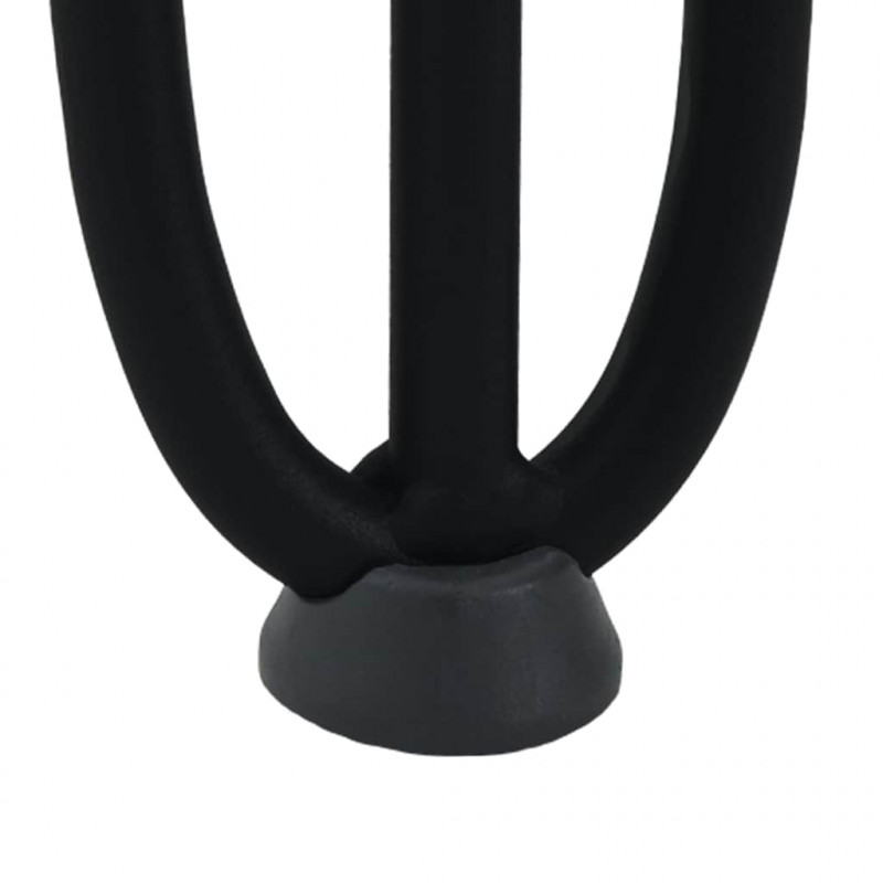 Nogi do stolika kawowego w kształcie spinki do włosów 4 szt. Czarne 30 cm Stal lite