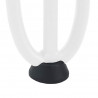 Nogi do stolika kawowego w kształcie spinki do włosów 4 szt. Białe 30 cm Stal lite