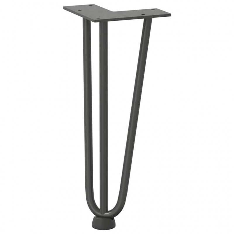 Nogi do stolika kawowego 4 szt. Antracyt 30 cm Stal lite